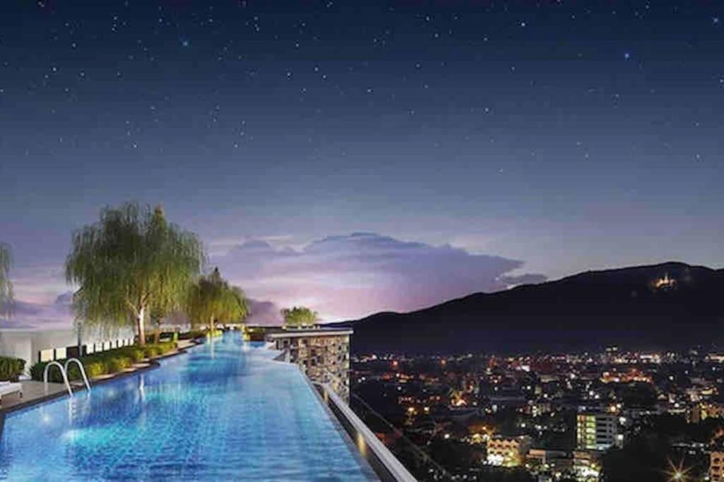 Apartament Astra Sky River无边泳池奢华温馨97㎡大三卧山景套房 Chiang Mai Zewnętrze zdjęcie